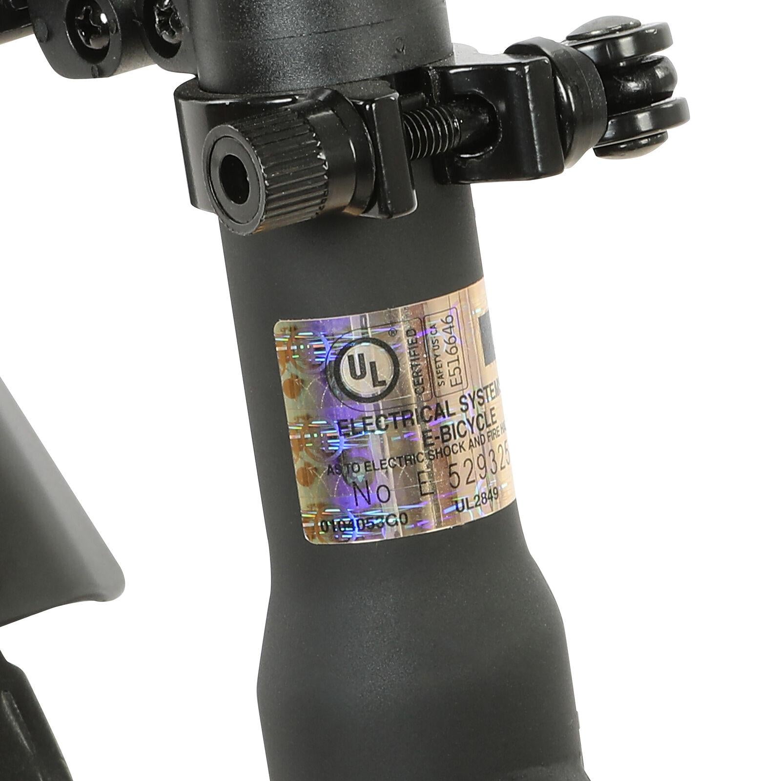 Black 26 In. 36V 350W Electric City Bicycle e-Bike Removable Battery 7 Speed Pedal Assist