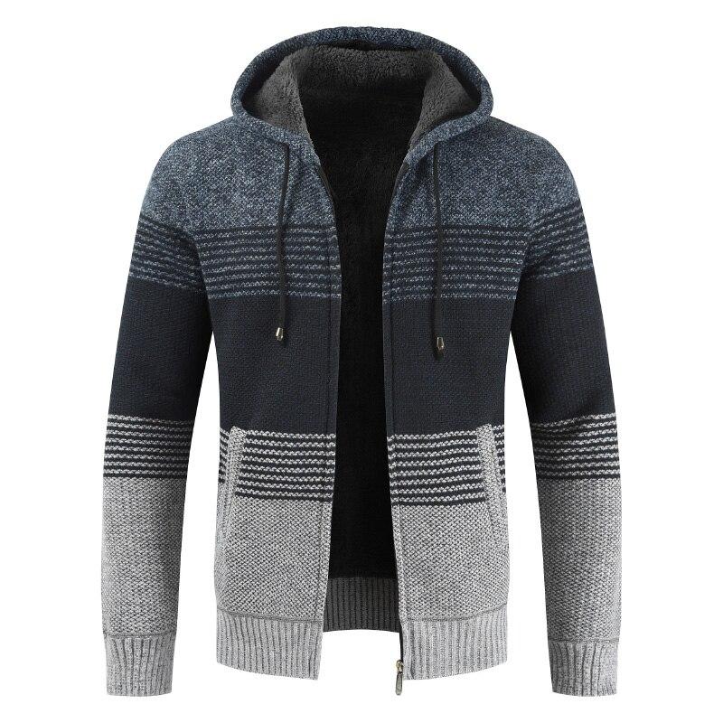 Winter Thick Warm Hooded Cardigan Sweater Coat