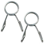 47" Bending Barbell Weightlifting Home Gym Equipment with 2 Clamps, Silver