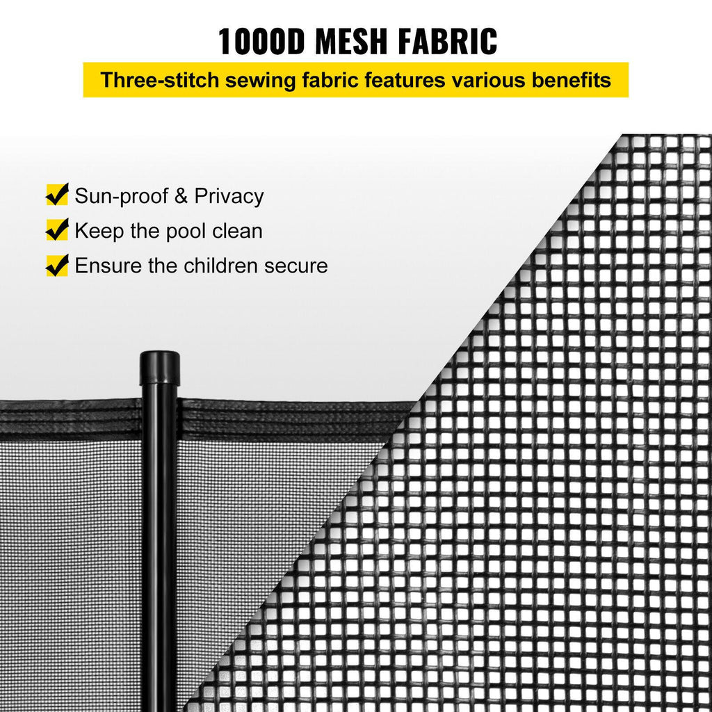 vevor 4ft x 72ft pool fence swimming fence in ground life saver fence portable