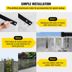 vevor 4ft x 72ft pool fence swimming fence in ground life saver fence portable