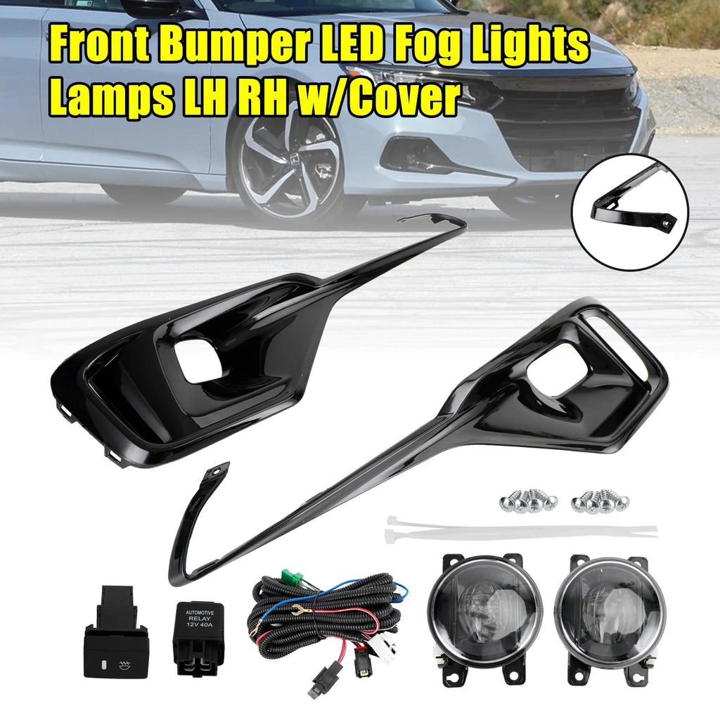 Honda Accord 2023 2023 Front Bumper LED Fog Lights Lamps LH RH w/Cover Generic