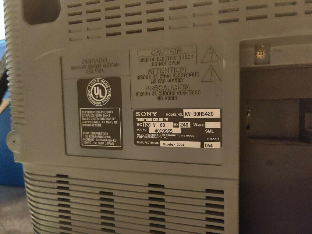 sony 30" wega trintiron hd crt tv