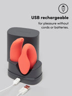 We-Vibe Chorus  App and Remote Controlled Rechargeable Couple's Vibrator, Orange | Orange