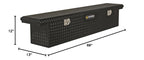 Northern Tool Slim Low Profile Crossover Truck Tool Box - Aluminum, Gloss Black, Paddle Latches, 69in. x 12in. x 13in., Model# 36212712