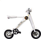 Scoot-E-Bike Folding Electric Adult Scooter - Electric Bicycle - Bluetooth Speaker - Stylish and Stable - Leather Seat - Lightweight - Excellent Range