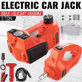 Car Jack Lift 12V 5Ton Electric Hydraulic Floor Jack Impact Wrench Tire Tool Kit