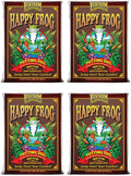 foxfarm fx14047 happy frog ph adjusted organic plant garden potting soil mix bag, 1.5 cubic feet (4 pack)