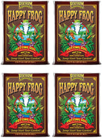 foxfarm fx14047 happy frog ph adjusted organic plant garden potting soil mix bag, 1.5 cubic feet (4 pack)