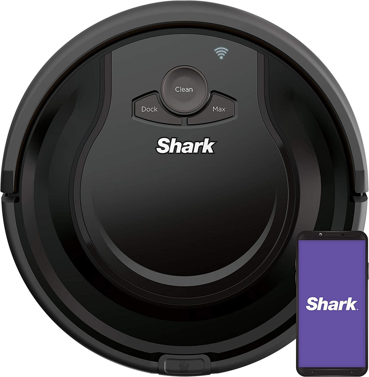 Shark ION Robot Vacuum AV751 Wi-Fi Connected, 120min Runtime, Works with Alexa, Black
