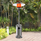 Sales Today Clearance Outdoor Patio Heater With Wheels,Propane 46,000 BTU Premium Outdoor Patio Heater