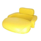 seat 3-piece set vinyl yellow john deere