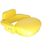 seat 3-piece set vinyl yellow john deere