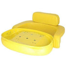 seat 3-piece set vinyl yellow john deere