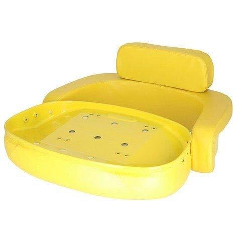 seat 3-piece set vinyl yellow john deere
