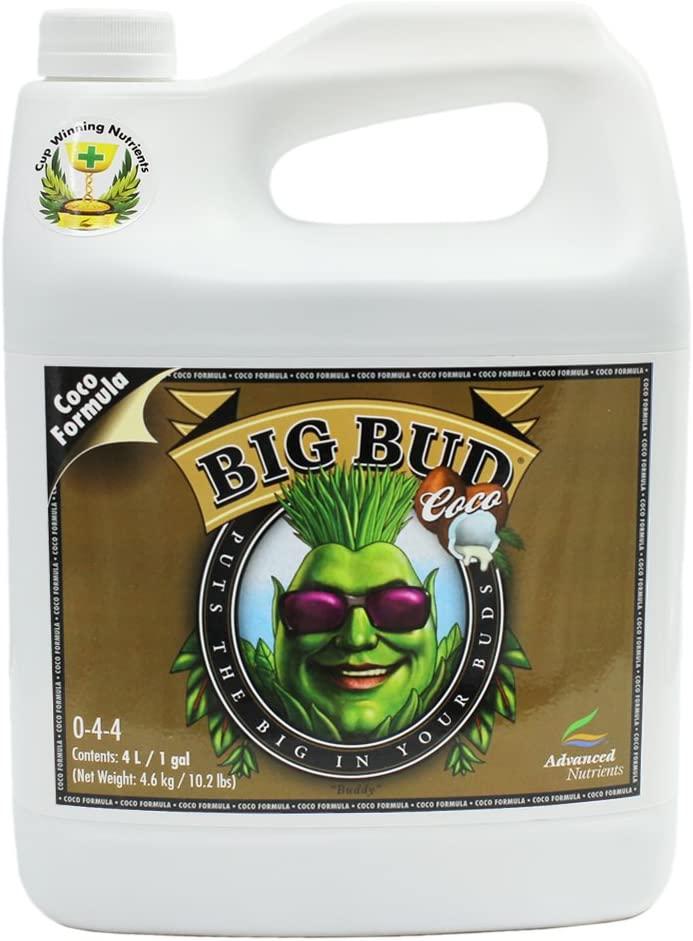 advanced nutrients 5070-15 big bud coco, 4 liter, brown/a