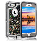 Phone Case - 3 Layers Shockproof Glitter Sparkling Dynamic Sands Full Protection Case For iPhone XR XS(Max) X 8 7 6S 6/Plus