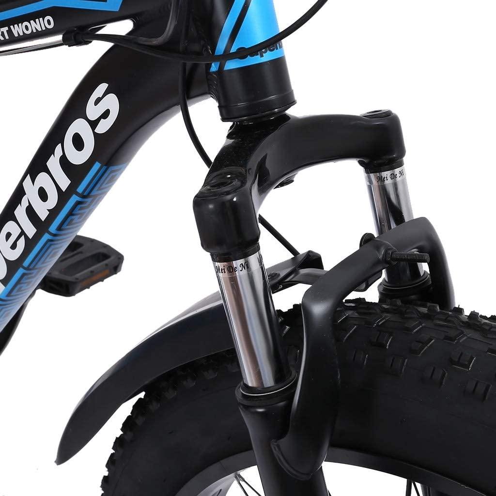Fat Tire Mens Mountain Bike,17-Inch/Medium High-Tensile Aluminum Frame, 21-Speed, 26-inch Wheels,4.0 Fat tire MTB Mountain Bike for Mens,Outdoor Bicycle Aluminum Frame, up to 440lbs