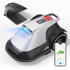 Robot Lawn Mower E15, Auto Mapping,Pure Vision Navigation, Wire RTK Free, Multi-Zone Management, AI 3D Obstacle Avoidance, GPS Anti-Theft, 0.2 Acres, 18° Slope, App Control