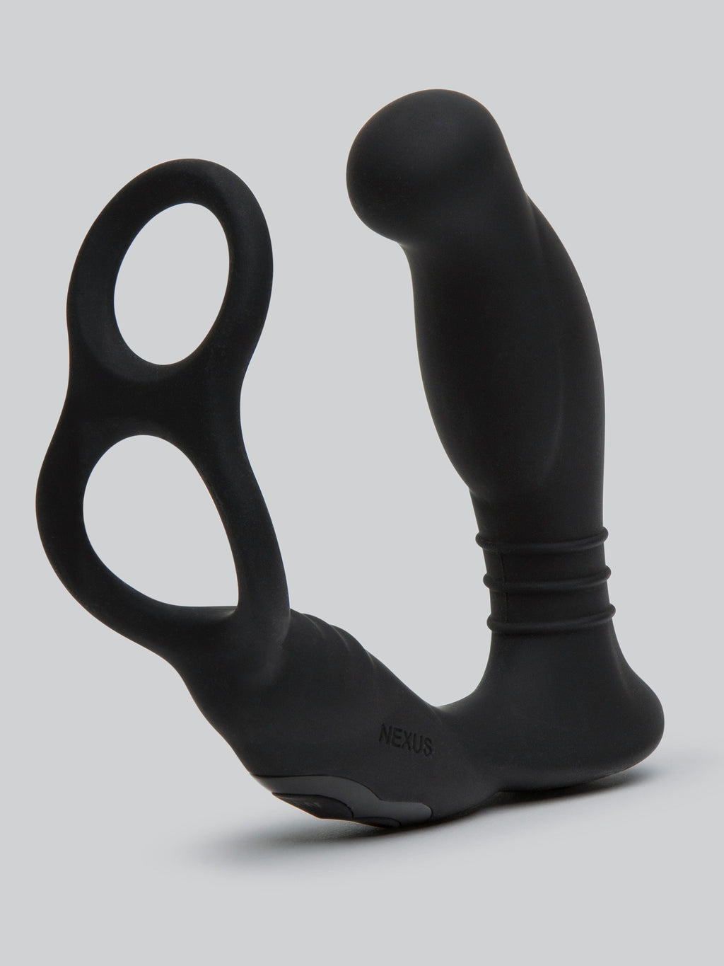 Nexus Simul8 Dual Motor Prostate Massager with Double Cock Ring, Black