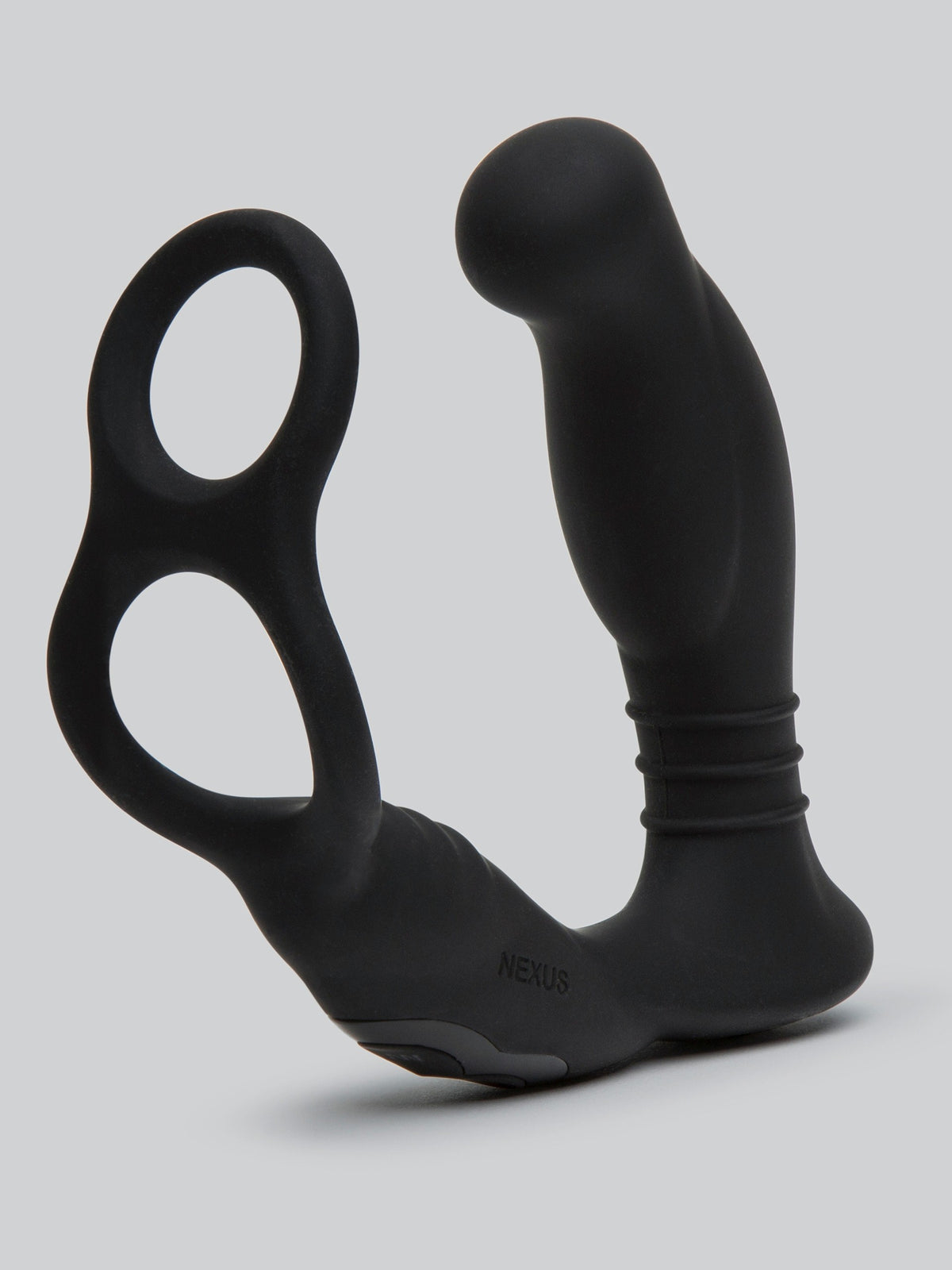 Nexus Simul8 Dual Motor Prostate Massager with Double Cock Ring, Black