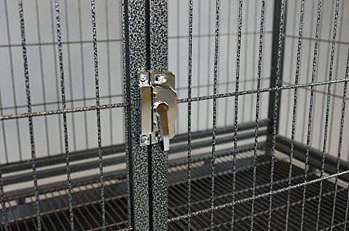 Homey Pet 37" Open Top Heavy Duty Dog Pet CaKennel w/Tray, Floor Grid, and Casters