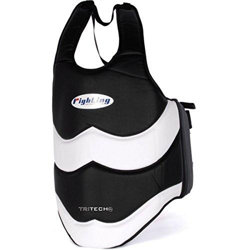 Fighting Sports Fighting Sports Tri-Tech Pro Body Protector, Black/White, Large