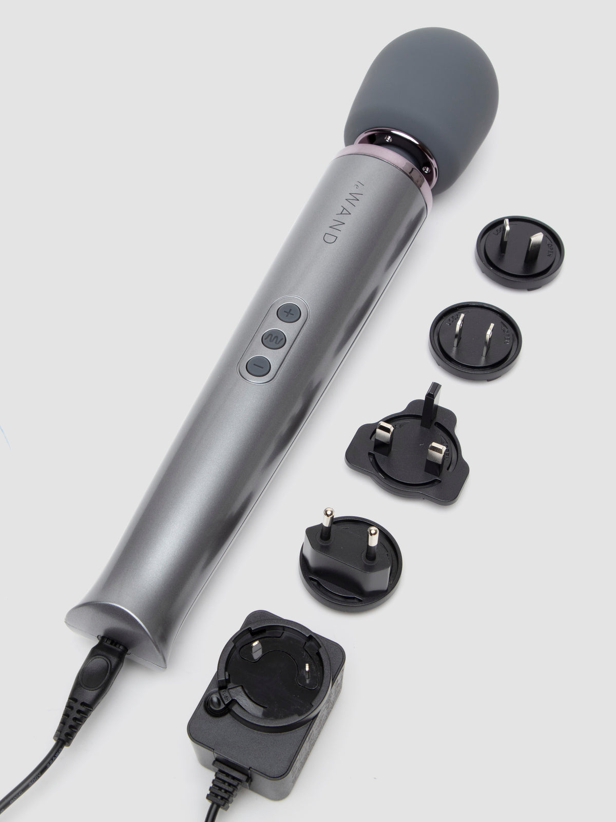 Le Wand Luxury Rechargeable Massage Wand Vibrator, Grey | Grey