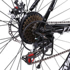 WJHWSX Road Bike 26IN 21 Speed Lightweight Aluminum Road Bike Disc Brakes Begasso Simanos Aluminum Frame Full Suspension ，Man Women Black
