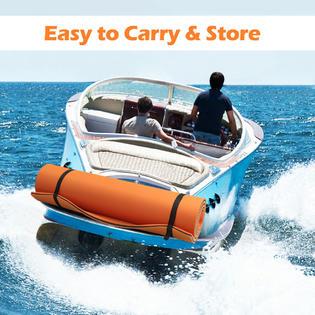 Costway 3 Layer Water Mat Floating Pad Island Water Sports Recreation Relaxing 12' x 6'