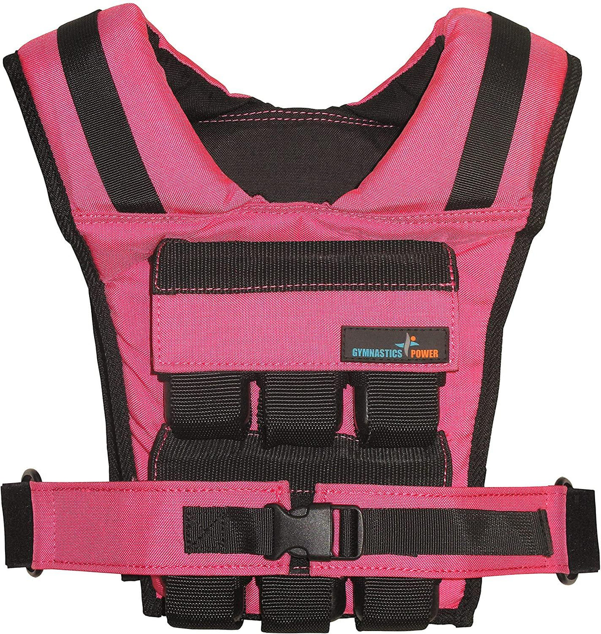 Gymnastics Power - Weighted Vest 25lb Removable Iron Weights for Men and Women Weighted Vest Workout for Calisthenics and Fitness Sport Training (Pink)
