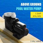 1.5hp swimming pool electric pump spa dc 5040 gph 1-1/2" npt water above ground
