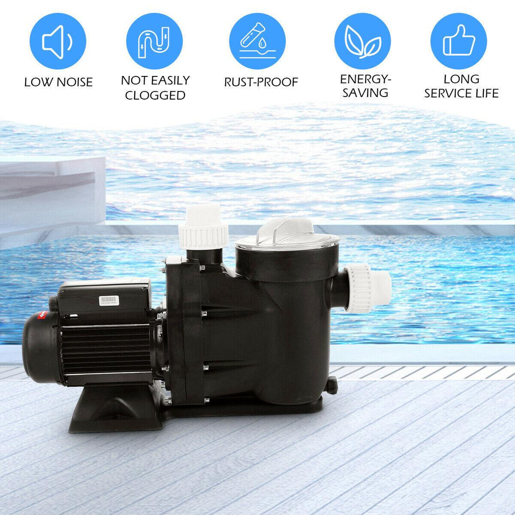 1.5hp swimming pool electric pump spa dc 5040 gph 1-1/2" npt water above ground