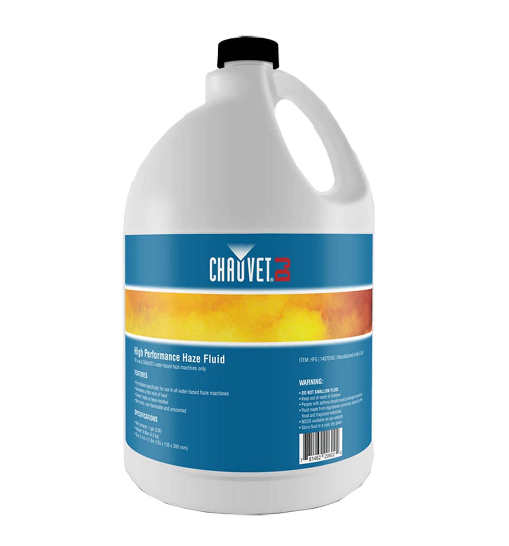 Chauvet DJ Hurricane HFG Water Based Smoke Fog Machine Fluid, 1 Gallon (12 Pack)