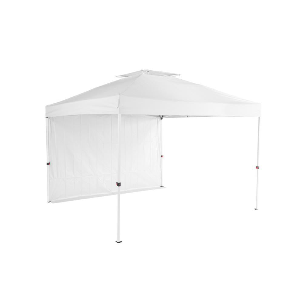 NS HPP 100 10 ft. x 10 ft. Commercial Instant Canopy-Pop Up Tent with Wall Panel White