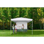 NS HPP 100 10 ft. x 10 ft. Commercial Instant Canopy-Pop Up Tent with Wall Panel White