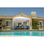 NS HPP 100 10 ft. x 10 ft. Commercial Instant Canopy-Pop Up Tent with Wall Panel White