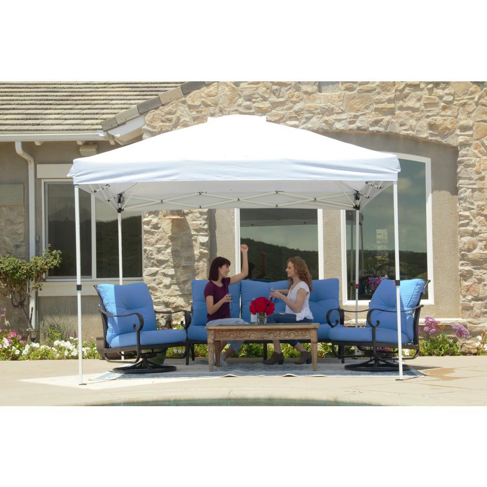 NS HPP 100 10 ft. x 10 ft. Commercial Instant Canopy-Pop Up Tent with Wall Panel White