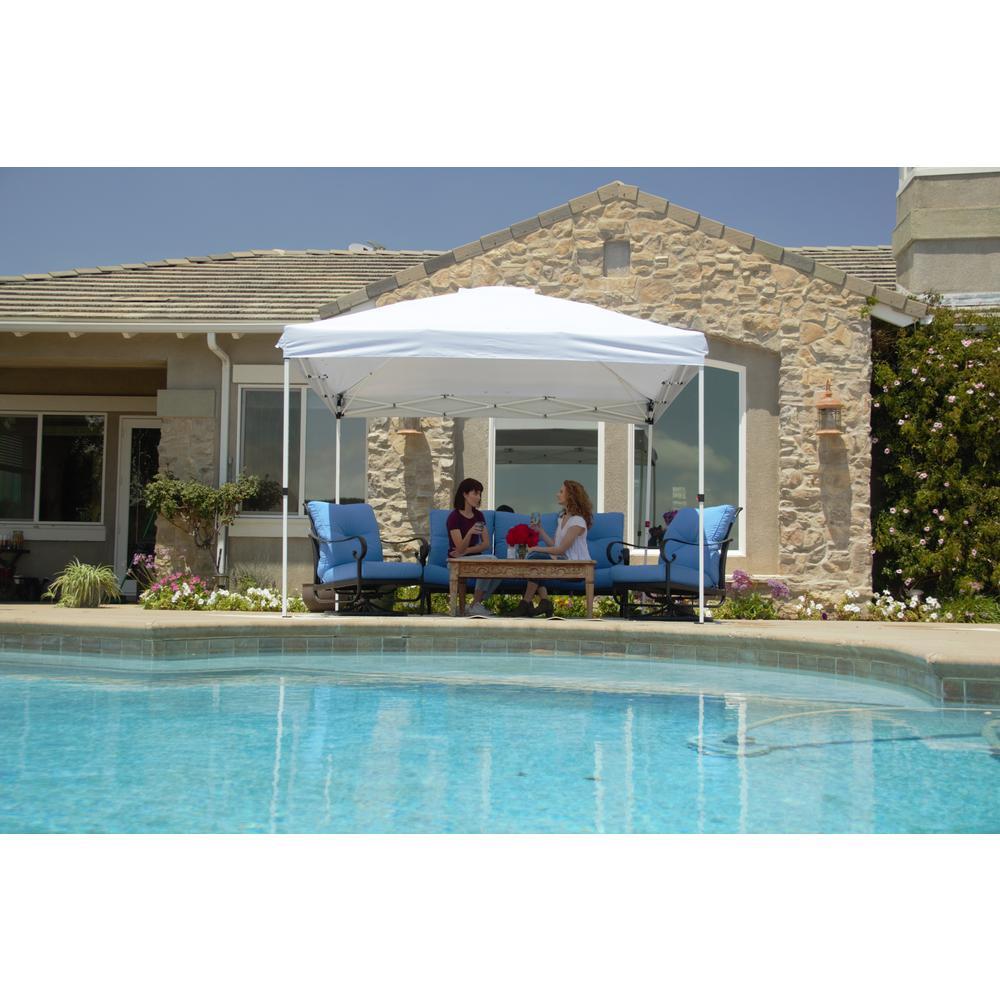 NS HPP 100 10 ft. x 10 ft. Commercial Instant Canopy-Pop Up Tent with Wall Panel White
