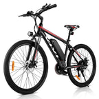 VIVI 26" 350W Electric Bike Electric Mountain Bicycle for Adults,  Aluminum Alloy Electric Mountain Bicycle 20MPH Adult Bike with Removable 10.4Ah  Lithium-Ion Battery &amp; 21 Professional Speed Shifter