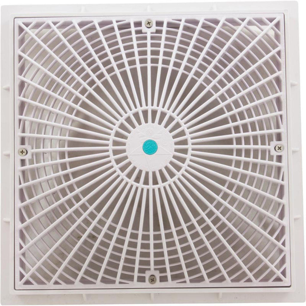 AquaStar Pool Products Cover, Aquastar MoFlo, 12" Square, w/ Frame, White