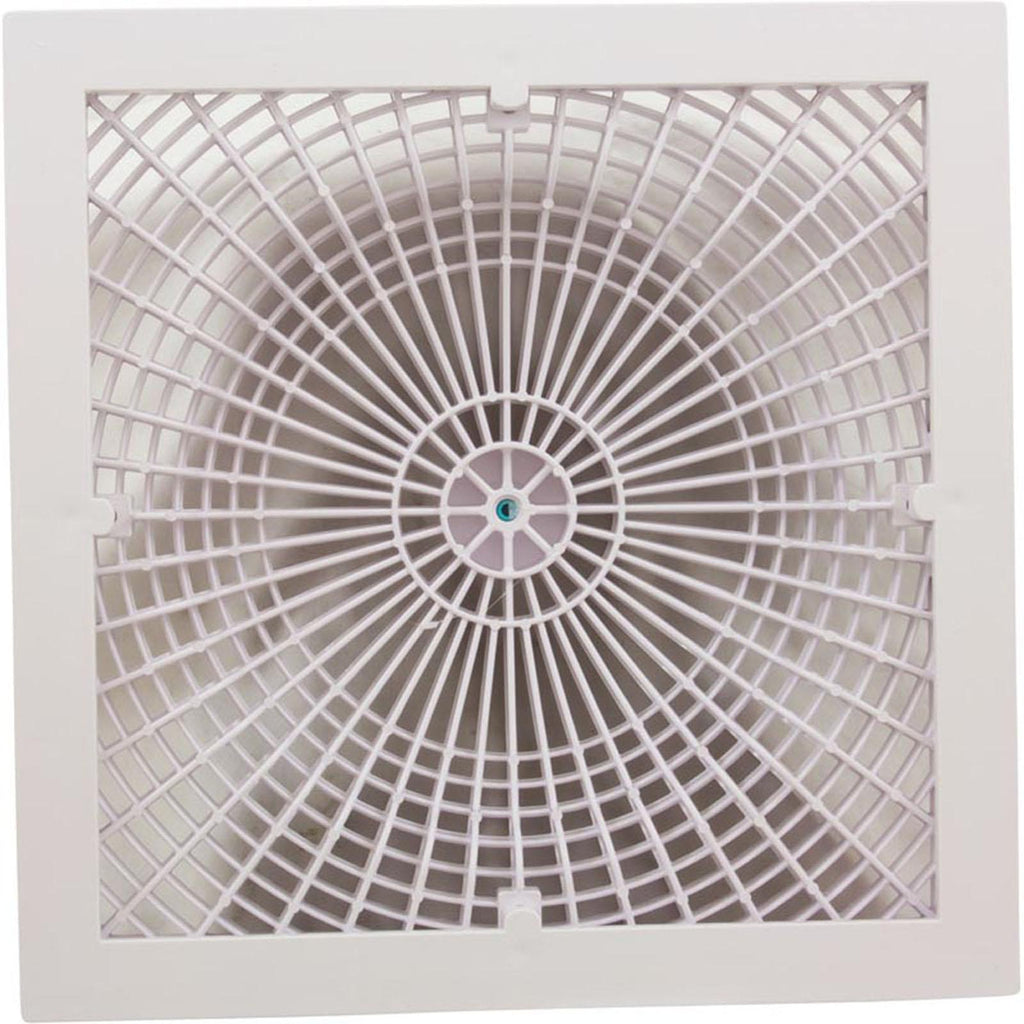 AquaStar Pool Products Cover, Aquastar MoFlo, 12" Square, w/ Frame, White