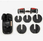 FitNest - Adjustable Dumbbells Set of 2 x 52.5 lbs Each Dumbbell (105 lbs Total)