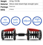FitNest - Adjustable Dumbbells Set of 2 x 52.5 lbs Each Dumbbell (105 lbs Total)