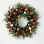 27 in. Unlit Multi-Color Festive Ornamental Pine Artificial Christmas Wreath