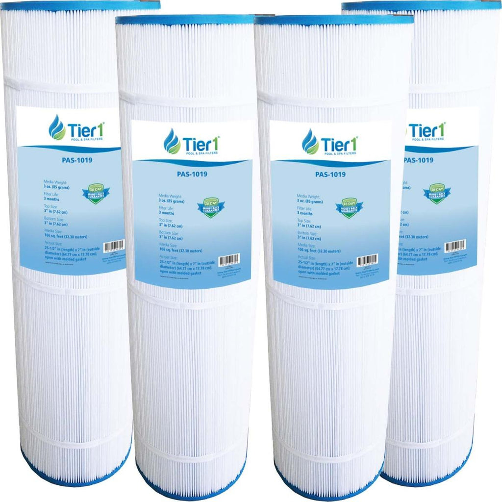tier1 pool &amp; spa filter replacement for swimclear c4025, filbur fc-1226, pleatco pa106, unicel c-7488 pool filter cartridge 4 pack
