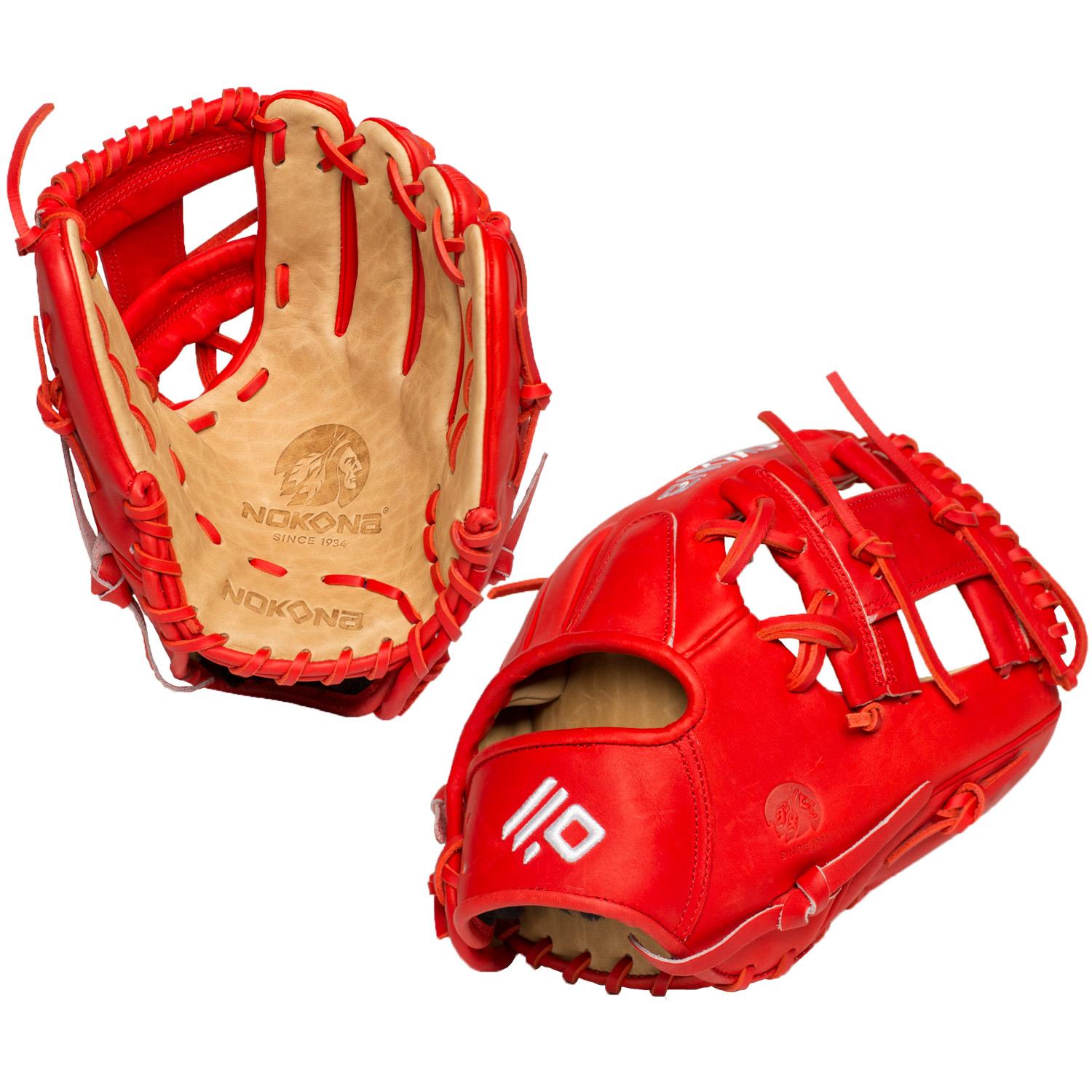 Nokona 11.5" SKN Series Baseball Glove, Right Hand Throw