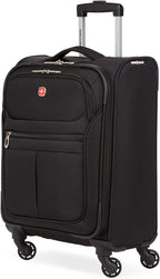 4010 Softside Luggage with Spinner Wheels, Black, Carry-On 18-Inch