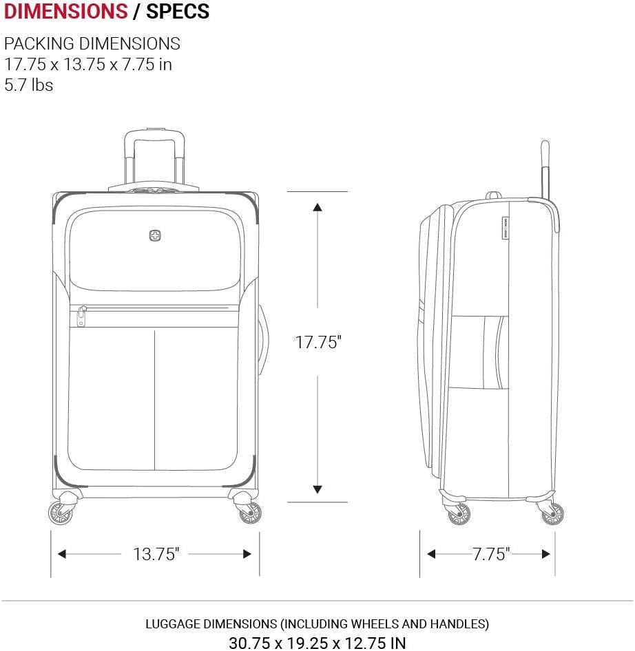 4010 Softside Luggage with Spinner Wheels, Black, Carry-On 18-Inch