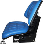 blue trac seats brand triback style universal tractor suspension seat with tilt fits ford/new holland 3000 3010 3300 3330 3400 3600 3610 (same day  - delivers in 1-4 business days)